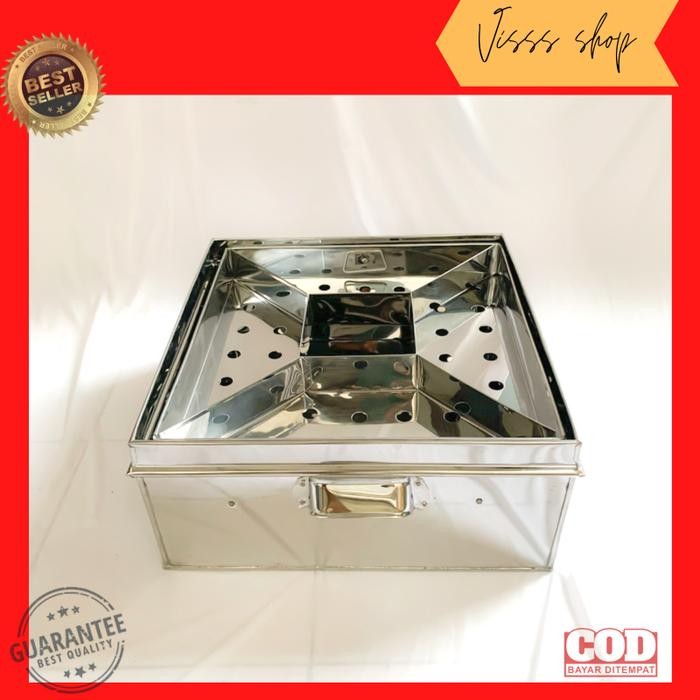 KLAKAT KUKUSAN BASO KOTAK STAINLESS PANCI DIMSUM BAKWAN SEKAT 4