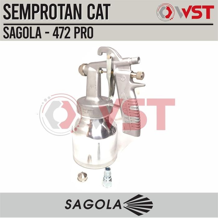 SPRAY GUN SAGOLA 472 PRO ORIGINAL 600CC / SPRAY GUN TABUNG BAWAH