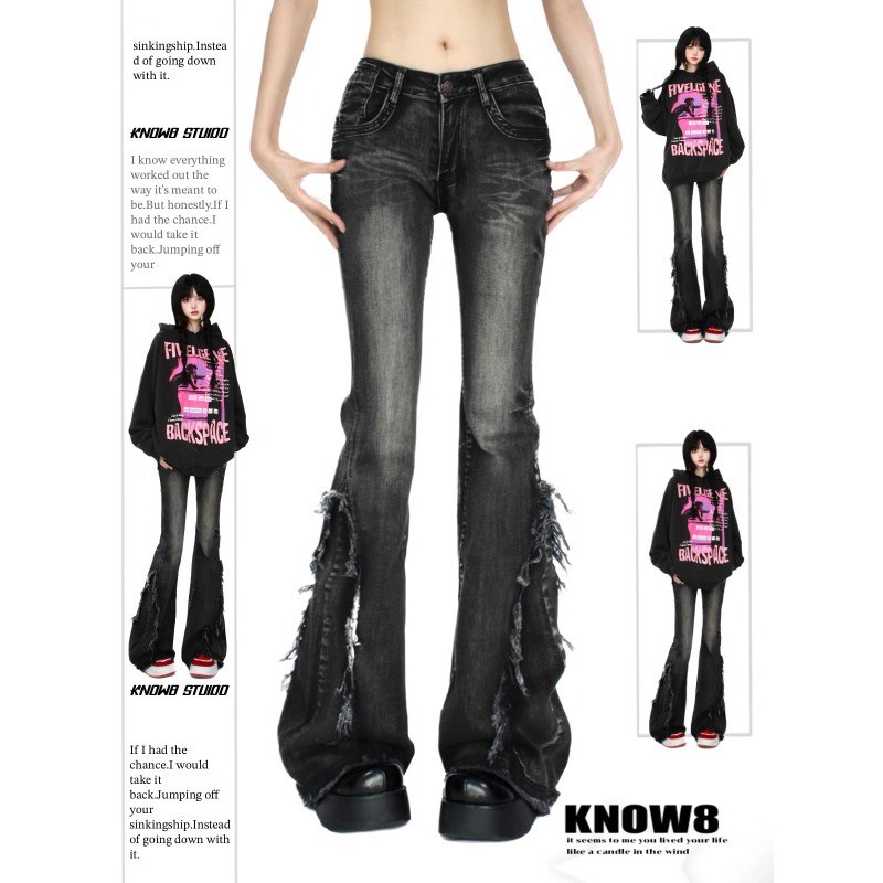 Low Rise Jeans Ladies Womens Jeans For Woman Women'S Denim Pants High Waist Pants Coquette Women'S