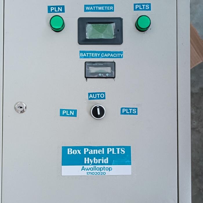 Box Panel Plts Hybrid 1300W 1300Va Otomatis Scc 100A 24V Lf Inverter