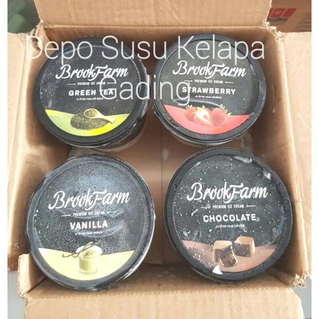 

Es Krim Brookfarm All Varian Ice Cream Import Coklat Matcha Green Tea