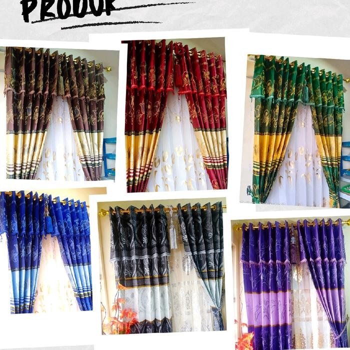 gorden Prada jendela rumah pintu gorden minimalis