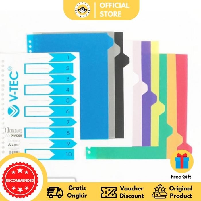 

Pembatas Binder 20 dan 26 ring / A5 dan B5