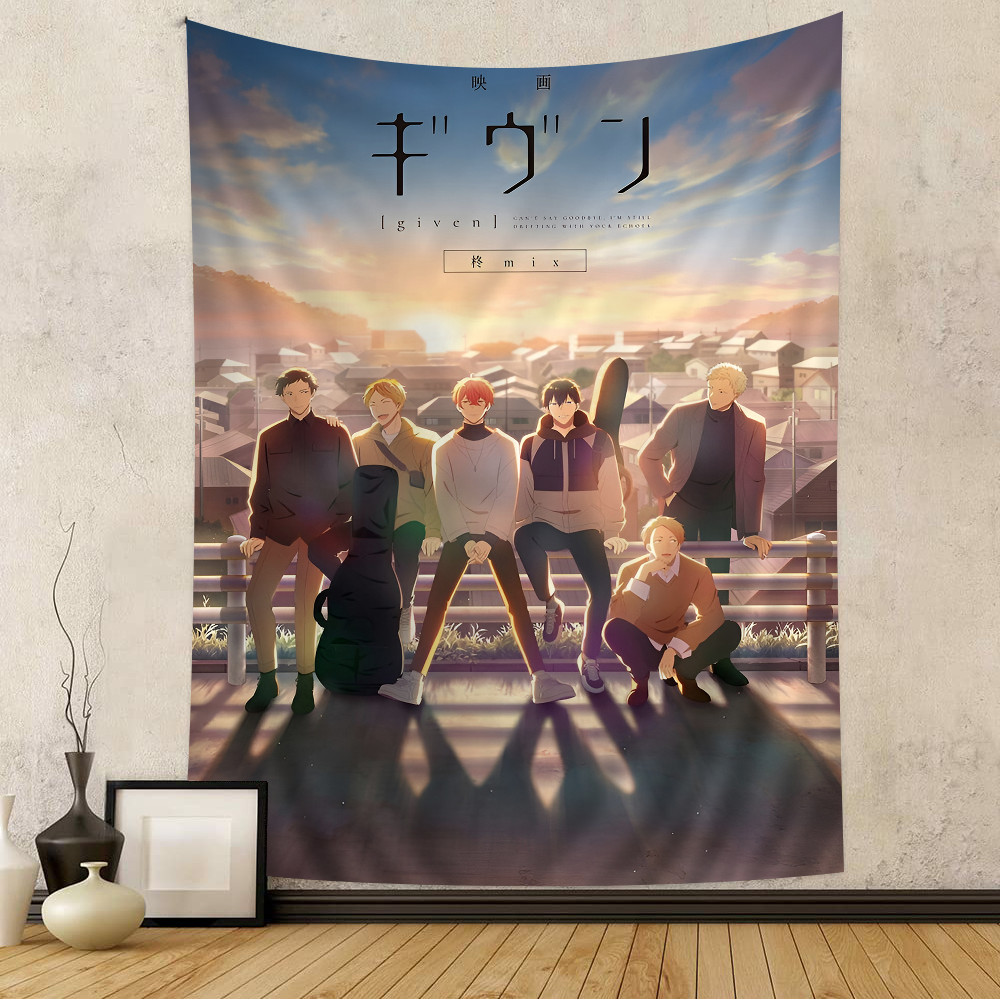 Anime Given Tapestry Anime Tapestry Hanging Tarot Hippie Wall Rugs Dorm Wall Hanging Sheets