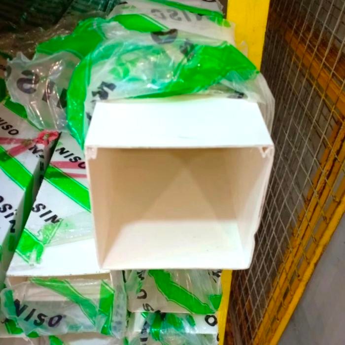 Kabel Ducting 100X100 Putih / Pipa Ducting 10Cm X 10Cm Penutup Kabel