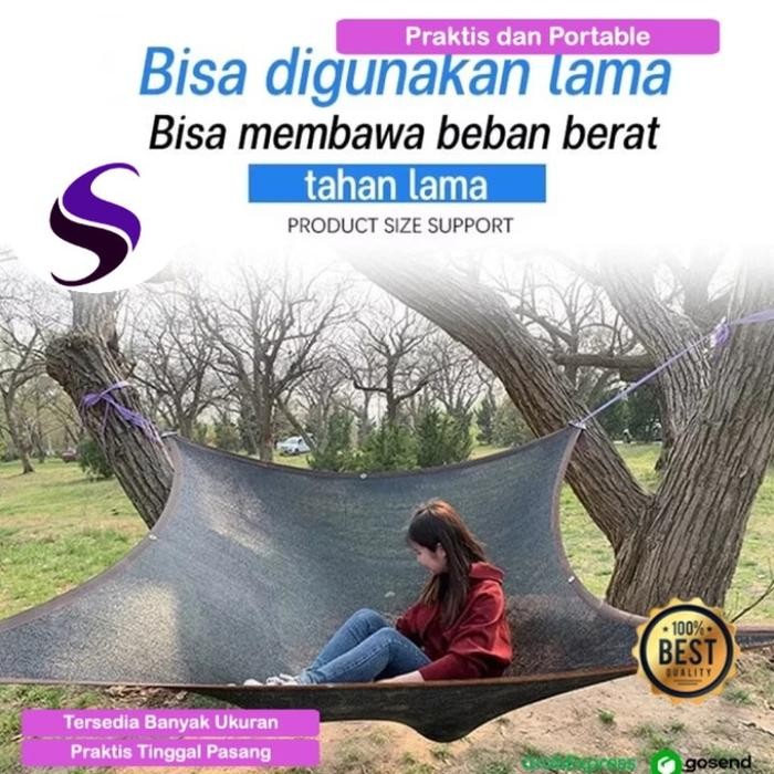 Paranet Premium Anti UV Jaring Paranet 95% Jahit List Ring Terpal Jaring Paranet 90% Hitam Penutup