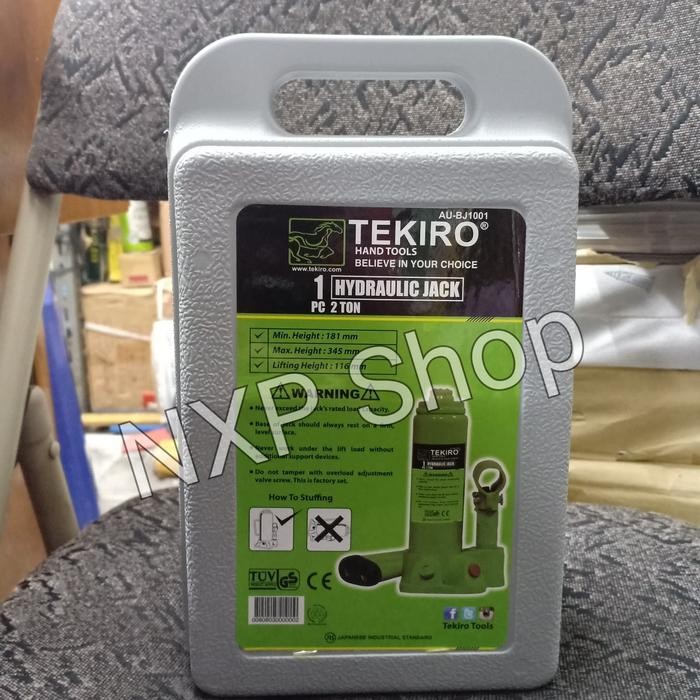 dongkrak botol 2 ton tekiro / dongkrak hidrolik mobil / hydraulic