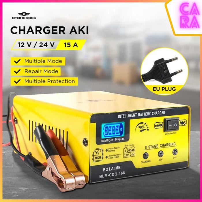 Charger Aki Mobil Battery Charger 12V/24V 15A BLM-CDQ-168