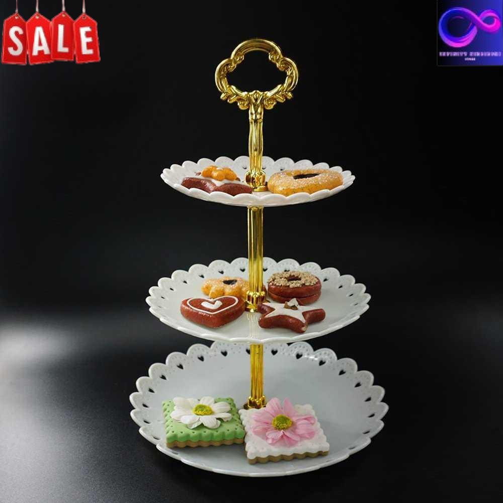 

Murah Meriah TaffHOME Rak Kue Susun 3 Tingkat Detachable Cake Stand Display - CF431 Infinity.Nibieski