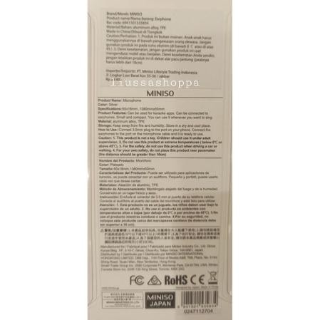 (Expert) Mini Microphone Miniso - Microphone