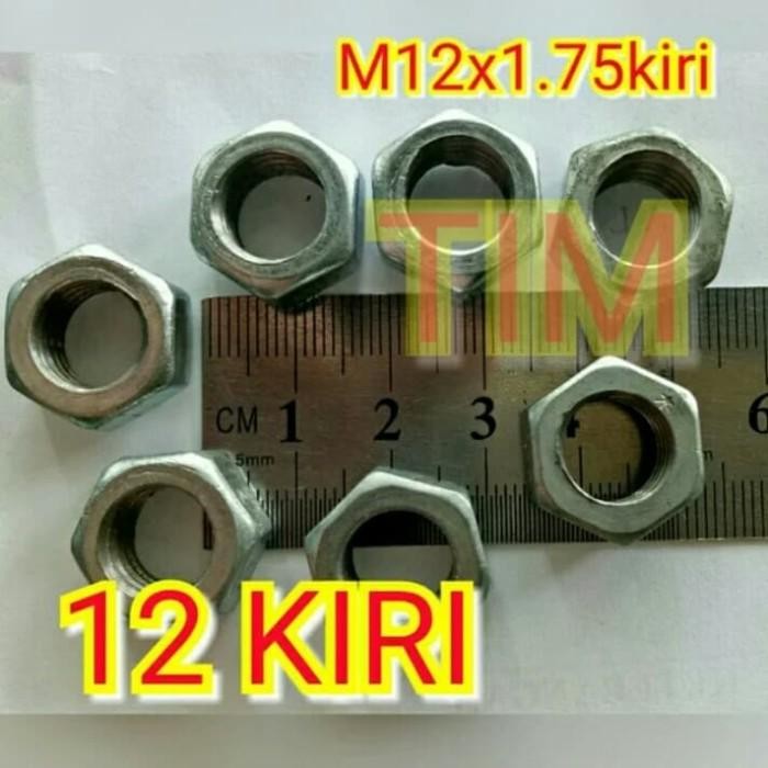 [Expert] TIMe00023758 12KIRI mur M12 P1.75 drat-ulir-alur-putar ke ngiri