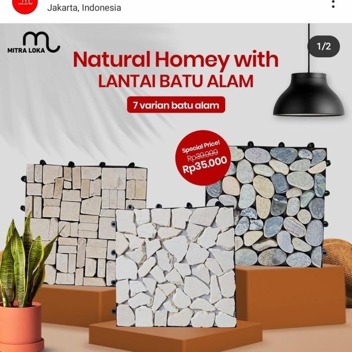 [Expert] Mitra Loka Ubin Batu Alam Decking Tile Lantai Batu Taman Outdoor