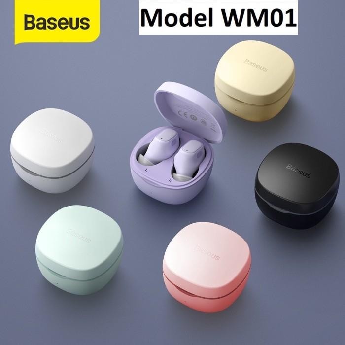 Headset Baseus Encok Wm01 Tws Wireless Bluetooth Ni Earbuds Stereo