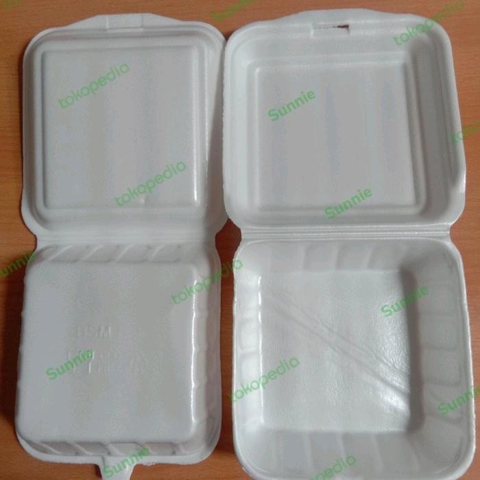styrofoam box nasi kotak /styrofoam nasi gabus 100pc
