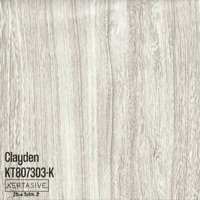 Kertasive Motif Kayu Deco Pvc Sheet Sticker Pelapis Clayden
