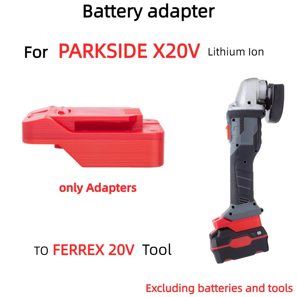 DOSD Battery Adapter For PARKSIDE X20V Lithium Battery Converter  TO FERREX 20V Brushless Cordless D