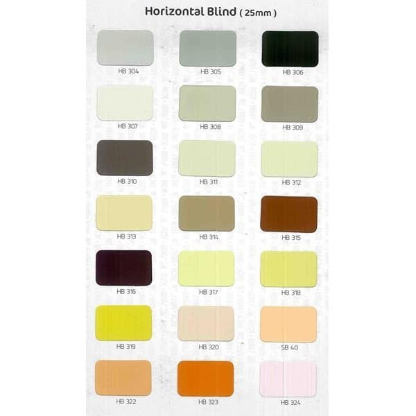 Paket Tirai Horizontal Blind Gorden Aluminium bukan PVC