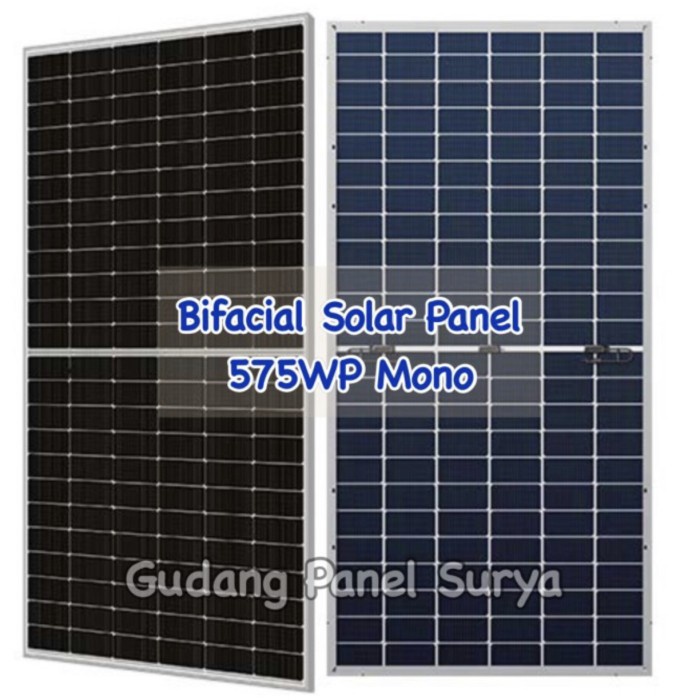 Panel Surya Bifacial Solar Panel Solarcell 575WP Mono 575wp mono