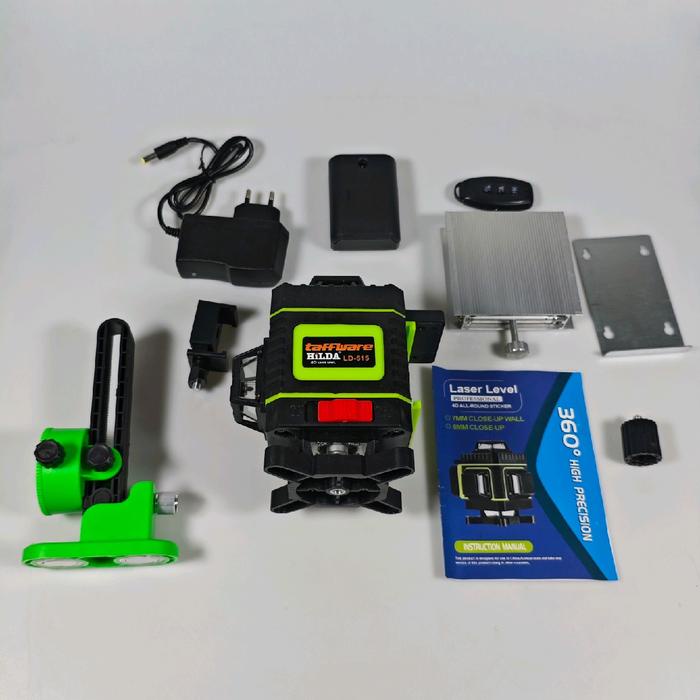 

TERBARU TAFFWARE MESIN SELF LEVELING LASER 4D 16 LINE DENGAN REMOT - LD-515, ALAT PENGUKUR AKURASI