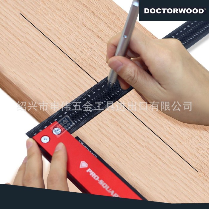 

PROMO DOCTOR WOOD HT2021001A PENGGARIS SIKU L RULER MARKING SCRIBER 300MM PACKING AMAN