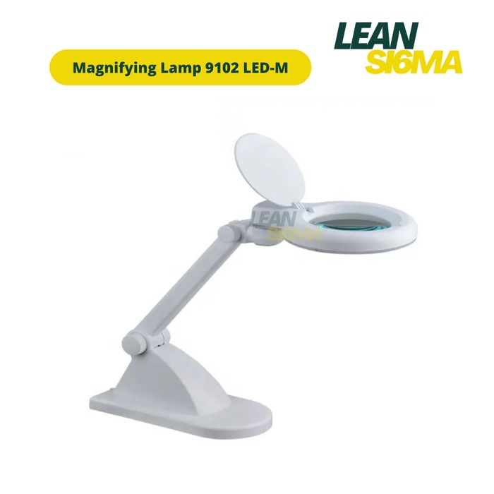

PROMO MAGNIFYING LAMP 9102 LED MAGNIFIER GLASS 5D KACA PEMBESAR DIOPTER PACKING AMAN