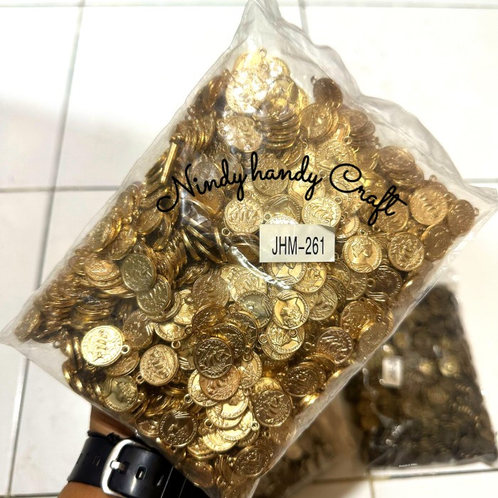 250gram Replika Koin Perak 15mm - Gandul Koin Perak - Gandul koin China - Koin lama