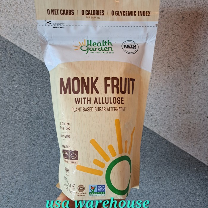 

Terlaris Health Garden Monkfruit With Allulose Sugar Alternative 454 Gr Ready