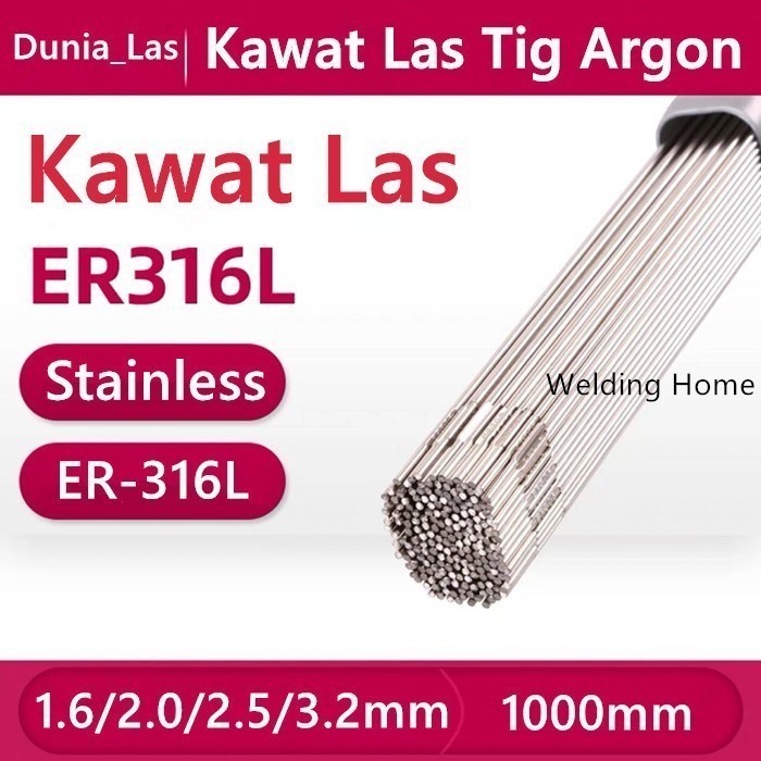 Kawat Las T Argon 316L Stainless 1.6mm 2.0mm 2.5mm 3.2mm Filler Rod