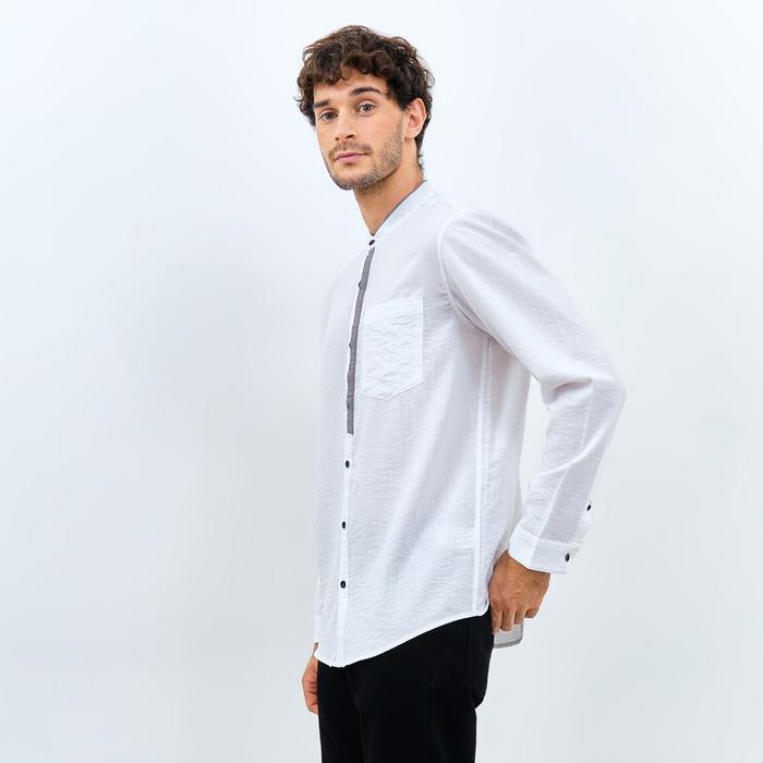 Product Laris Emba Denim - Naraya One Kemeja Koko Pria Lengan Panjang Polos Regular Baju Fit