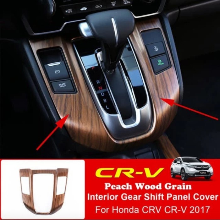 Panel matic Honda CRV turbo wood grain warna kayu