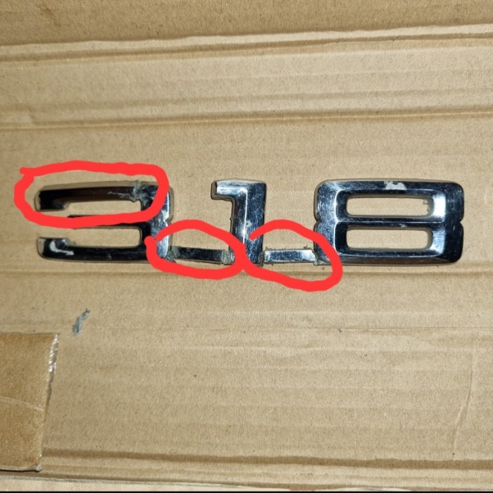 Emblem Bmw E30 318I Original Laik Pakai