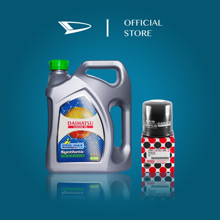 Daihatsu Genuine Oil 5W-30 Api Sn/Gf-5 Synthetic 3.5L + Oil Filter