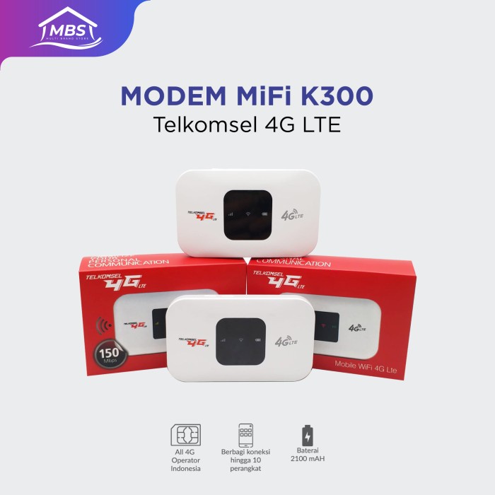 Modem Wifi Telkomsel Mifi 4G LTE Unlock ALL Operator