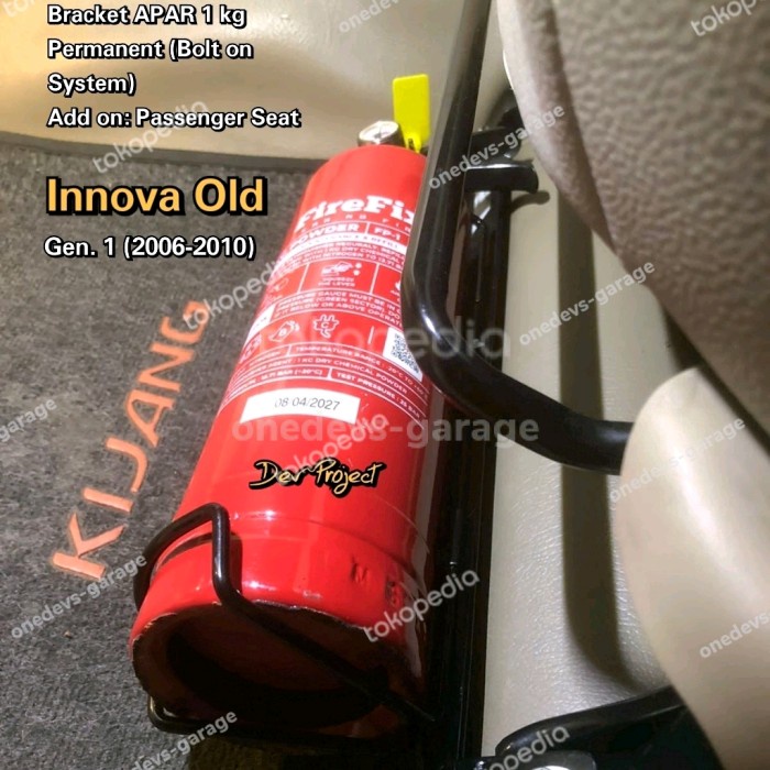 Bracket / Dudukan APAR di Kaki Jok Mobil Kijang Innova Lama / Old