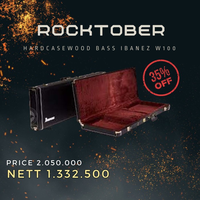 Hardcase Wood Case Bass Ibanez W100 Btb Original