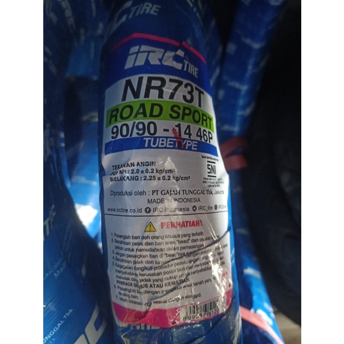 Ban Tube Type Irc Nr-73T 90/90-14
