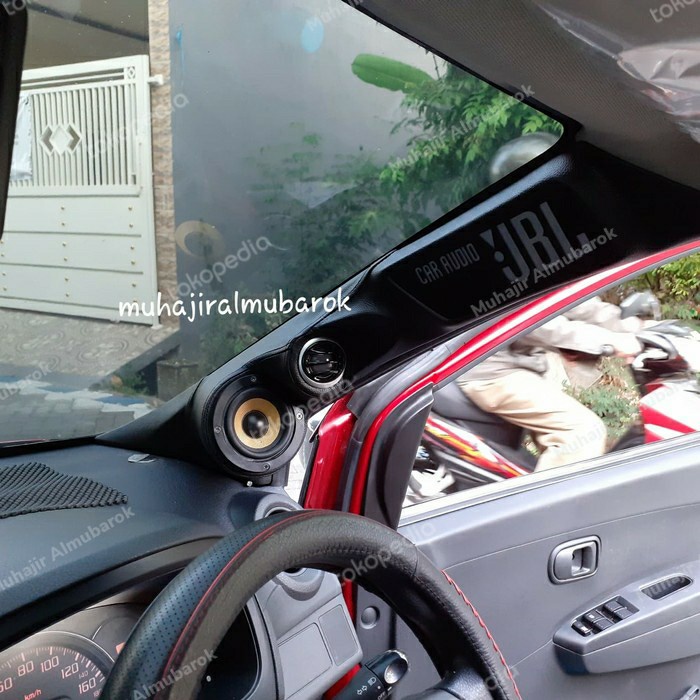 Pilar 3 way agya ayla fullset dengan speaker tweeter dan midrange