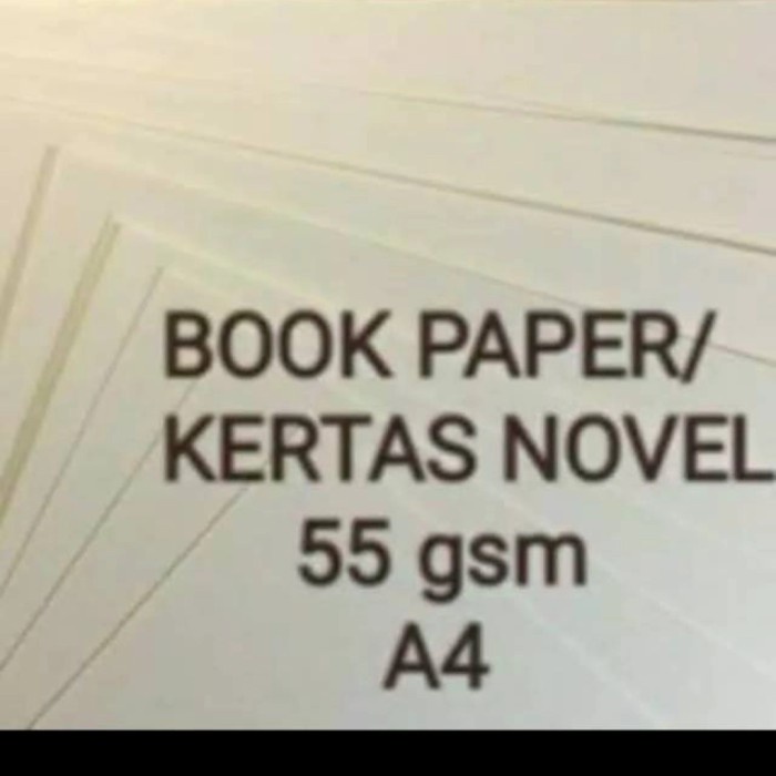 

kertas book paper /kertas novel 55 GSM ukuran A4 isi 500 lembar