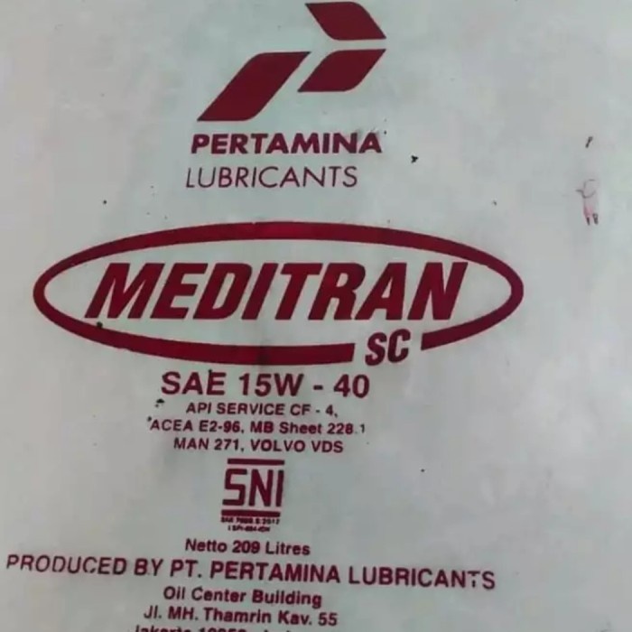 Oli Oil Oli Oli Meditran Sc 15W - 40 Drum 209 Lt