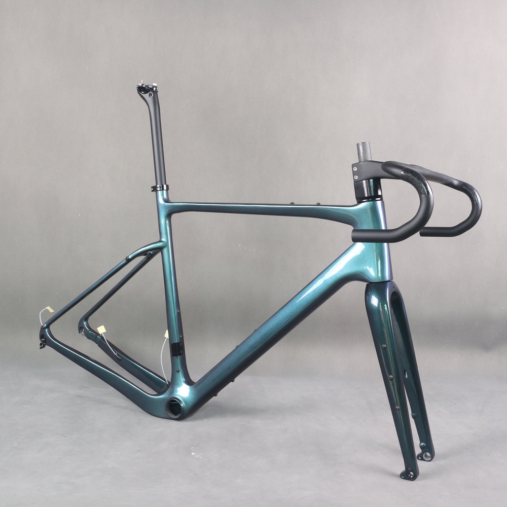 TRAC Chamelen Color Gravel Bike Frame, Gravel Disc Frame, All Inner Cable Disc, GR044 gravel frame