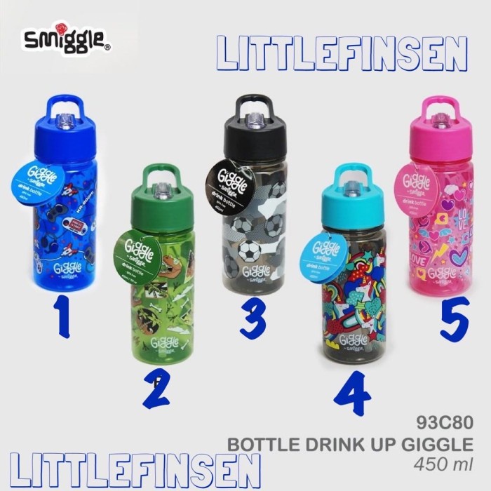 Botol smiggle giggle/botol smiggle 450 ml/botol smiggle sedot