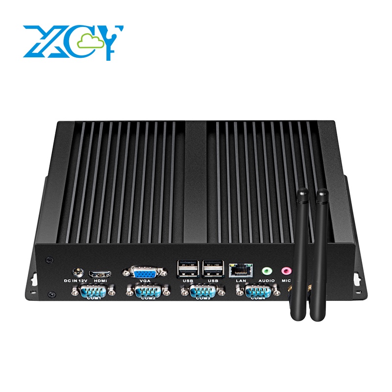 LUXW Industrial Mini PC Intel Core i5-3317U 4x COM DB9 8x USB Support Windows XP/7/8/10 Linux