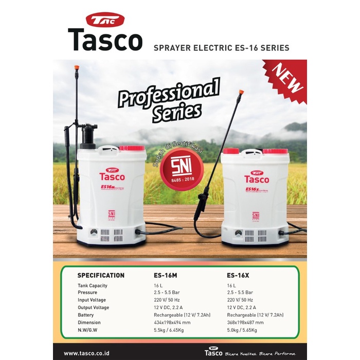 TASCO ES16X / SPRAYER ELEKTRIK TASCO / ALAT SEMPROT HAMA TASCO ES 16 X