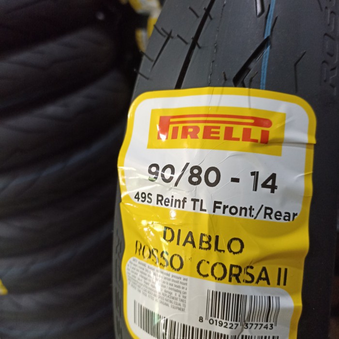 Ban Pirelli Diablo Rosso Corsa 2 Size 90/80 Ring 14