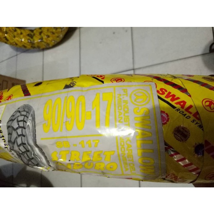 Ban Tubeless Swallow 90-90-17 Ring 17 Street Enduro Sb-117 Semi Trail