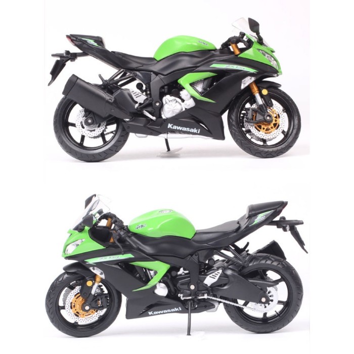 Terlaris- Twh Kawasaki Ninja Zx-6R / Ninja 636 Diecast Motor Skala 1:12 Premium Hadiah Kado Koleksi