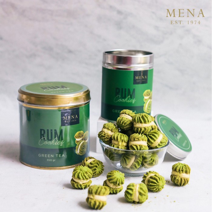 

RUM COOKIES - GREEN TEA (LARGE) BY MENA COOKIES KODE 909