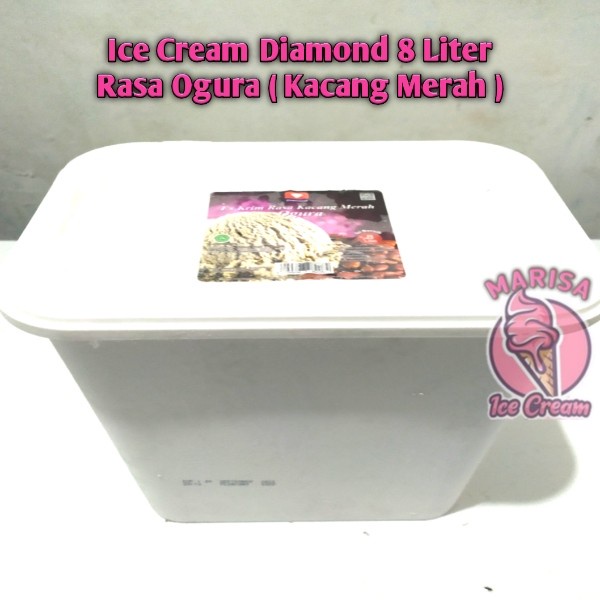 

ES KRIM OGURA DIAMOND 8 LITER / ICE CREAM OGURA ( KACANG MERAH ) KODE 185