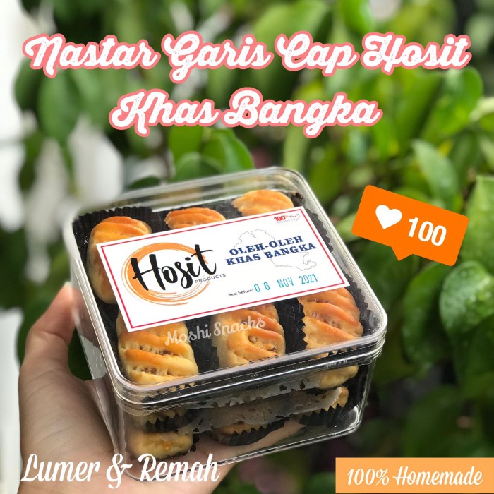 

KUE NASTAR GARIS KHAS BANGKA LUMER REMAH TANPA PENGAWET COOKIES NASTAR KODE 486