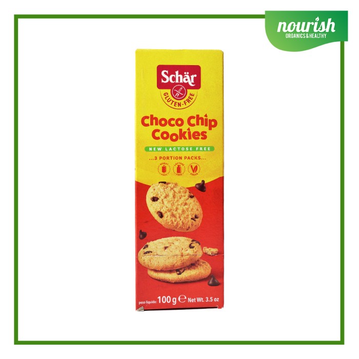 

SCHAR, GLUTEN FREE CHOCOLATE CHIP COOKIES 100G KODE 846